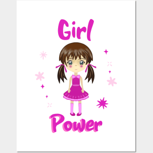 Kawaii  Chibi Cute Girl Power Posters and Art